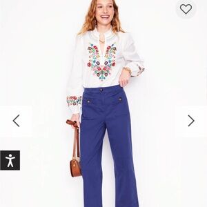 BODEN Patch Pocket Crop Chino Pants NWT